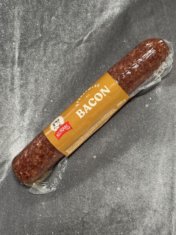 Kuraas  Bacon pølse 260 g